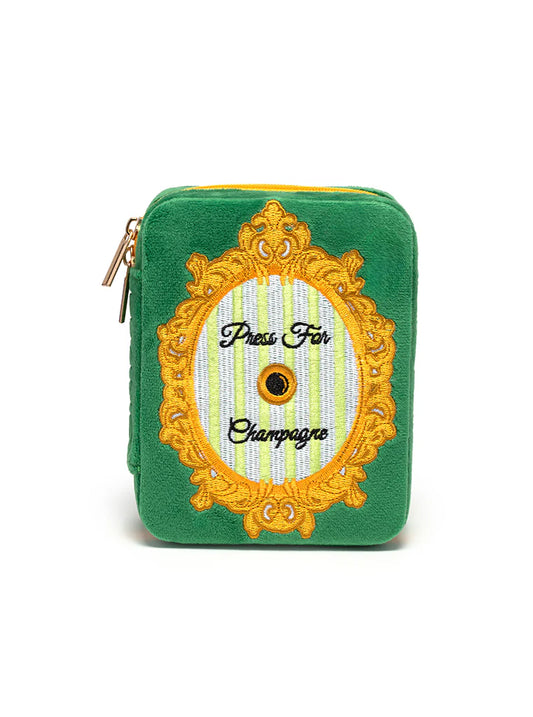 Jewelry Zip Case - Press for Champagne - Findlay Rowe Designs