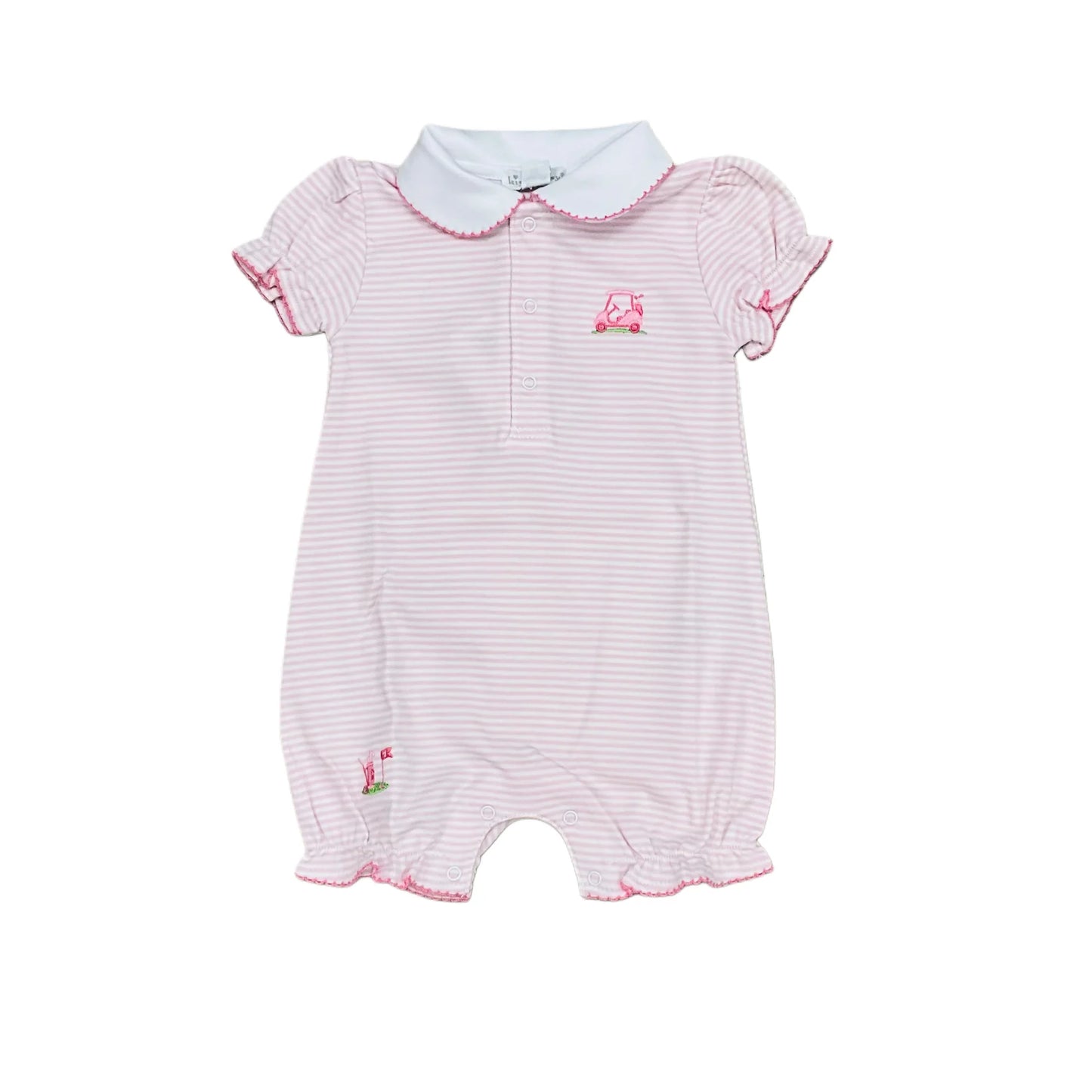 Kissy Kissy - Playsuit - Golf Champ -  Pink Stripe - Findlay Rowe Designs
