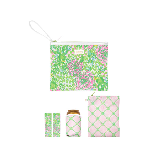 Lilly Pulitzer - Beach Day Pouch - Lime Feeling Good - Findlay Rowe Designs
