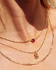 Kendra Scott - Cailin Gold Pendant Necklace - Red Crystal - Findlay Rowe Designs