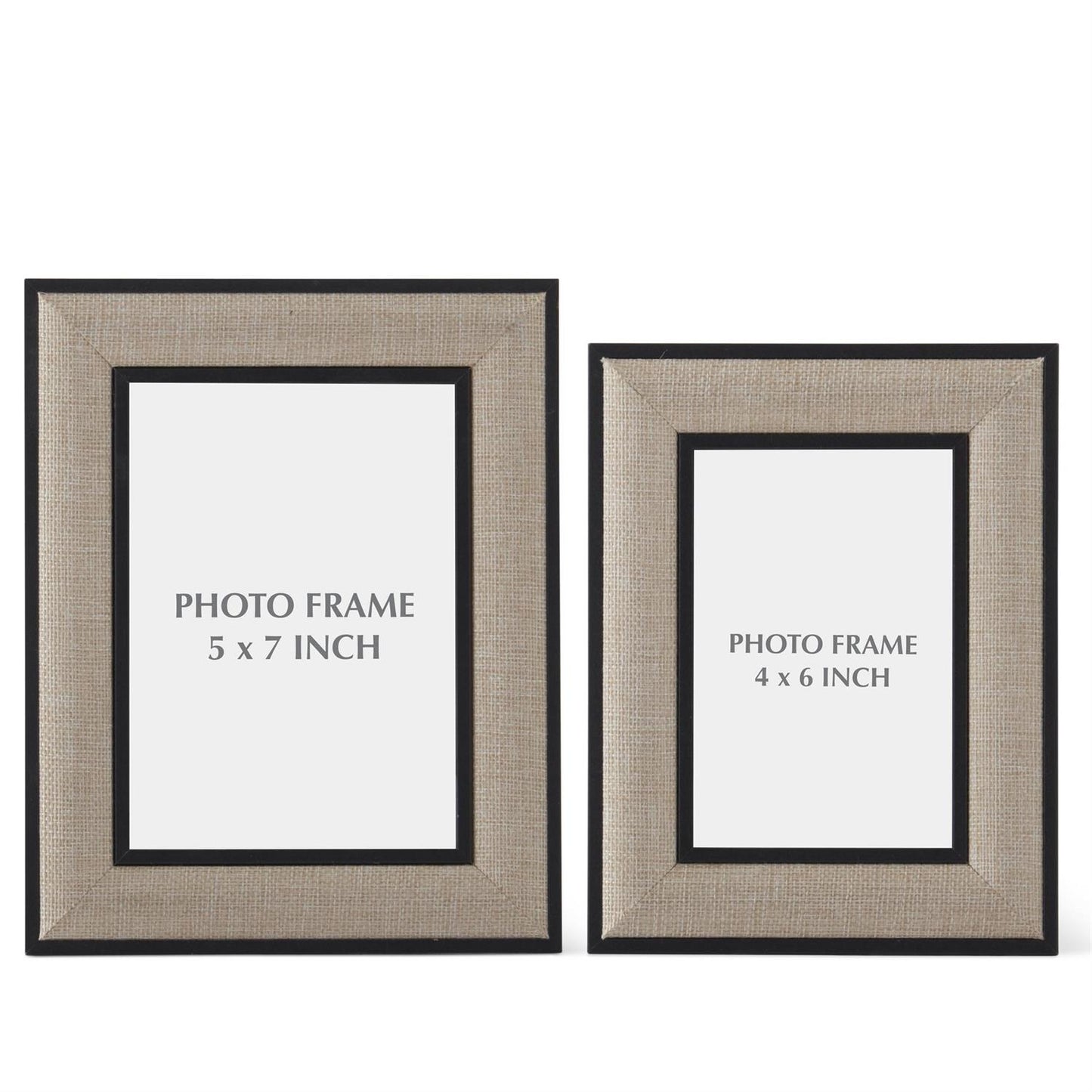 Frame - 4x6 or 5x7 Linen - Black Wood Trim - Findlay Rowe Designs