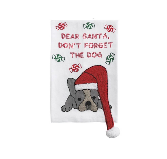 Mud Pie - Christmas Cloth Towel - Dog Dangle