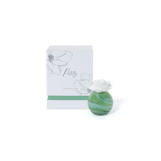 Zodak - Petals - Porcelain Diffuser - Green Capri Citrus Flower - Findlay Rowe Designs