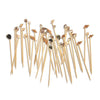 Hors D'Oeuvre Long Picks - Wood and Shell - 40ct - Findlay Rowe Designs