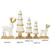Winter Scene Components - Wood - Gold White
