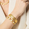 Julie Vos - Bracelet - Cobblestone Hinge Bangle