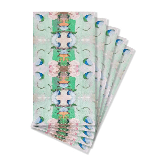 Laura Park - Guest Towels - Monet's Garden - Green - Findlay Rowe Designs