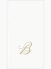 Caspari - Guest Towel Napkin - White Pearl-Paper Linen Napkin - Monogram - Findlay Rowe Designs