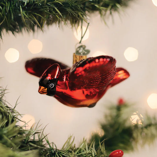 Old World Christmas - Ornament - Cardinal in Flight