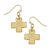 Susan Shaw - Earrings - Mini Square Cross - Findlay Rowe Designs