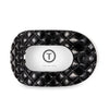 Teleties - Flat Round Hair Clip - Jet Black Quilted - Large - Findlay Rowe Designs