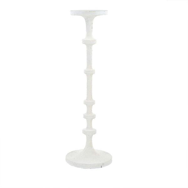 Clearance - Mud Pie - Taper Candle Holder - White Metal
