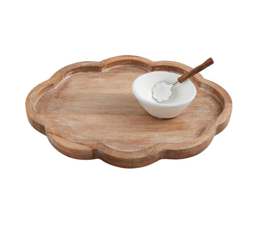Mud Pie - Tray - Scallop  Serving Set - Findlay Rowe Designs