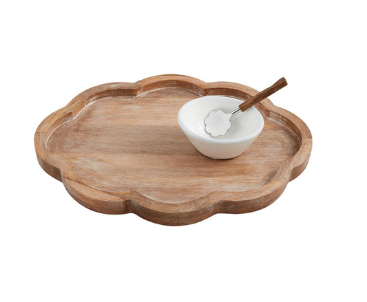 Mud Pie- SCALLOP TRAY & SERVING SET