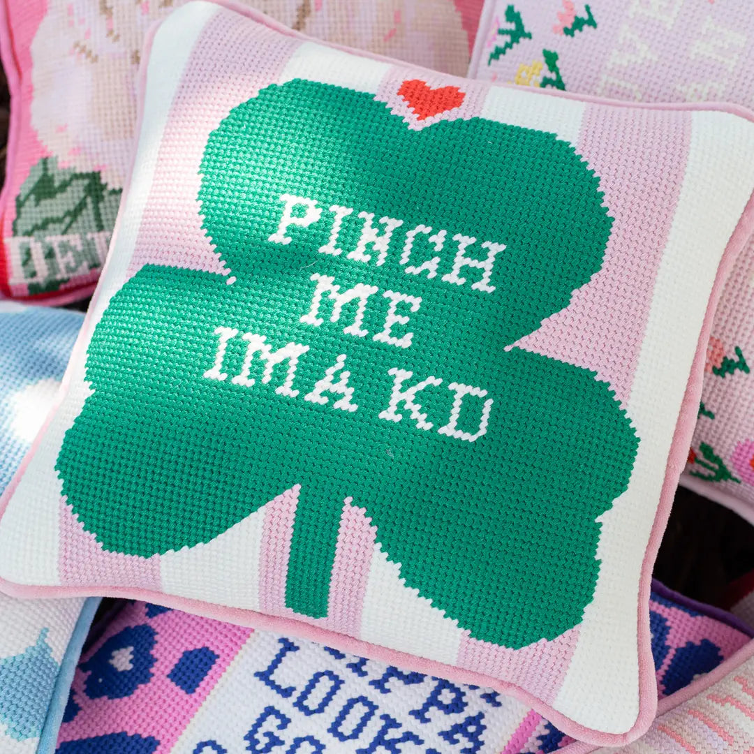 Swag - Pillow - Sorority Needlepoint - Findlay Rowe Designs