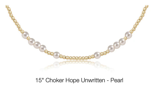 Enewton - 15in Choker Hope Unwritten - 3mm Pearl - Findlay Rowe Designs