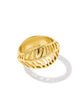 Kendra Scott - Ring - Tiger Striped Mikki Band Ring Gold - Size 9 - Findlay Rowe Designs