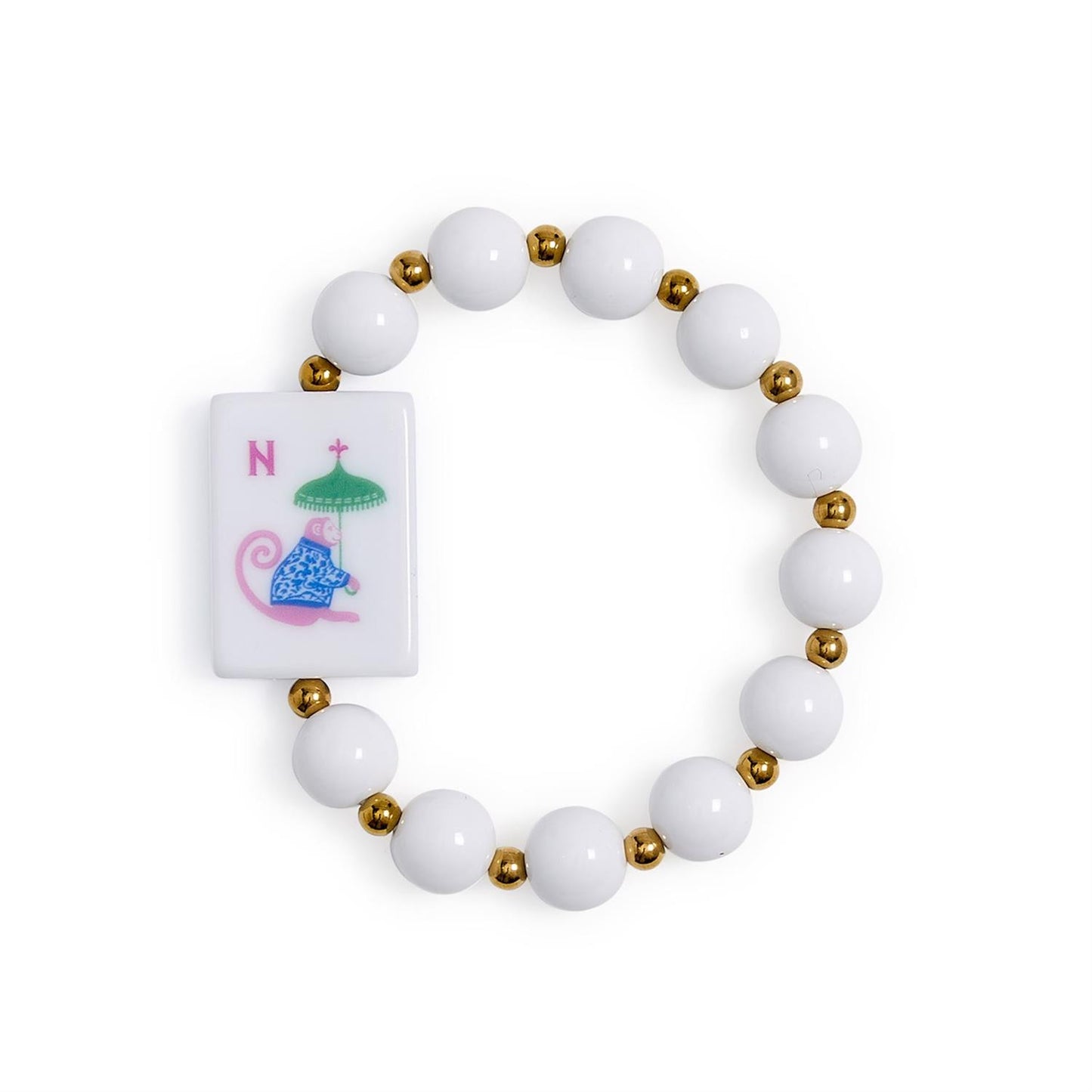 Bracelet - Stretch Mahjong Pagoda Party