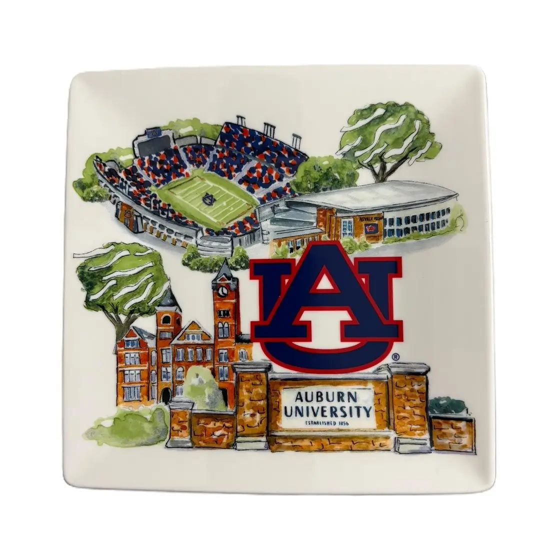 Trinket Tray - Ceramic Landmark - Collegiate