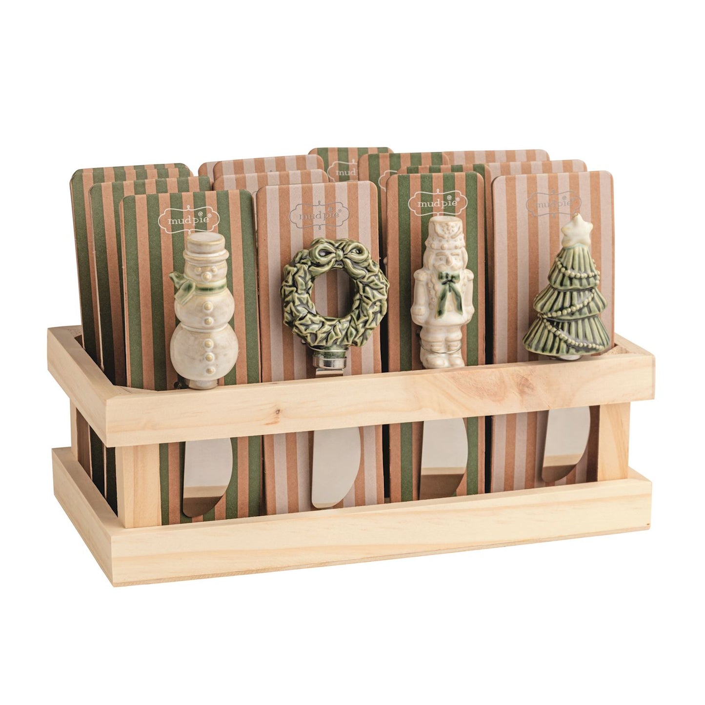 Mud Pie - Spreaders - White Christmas Figures - Findlay Rowe Designs