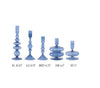 Candleholders - Handmade Glass Taper - Blue - Findlay Rowe Designs