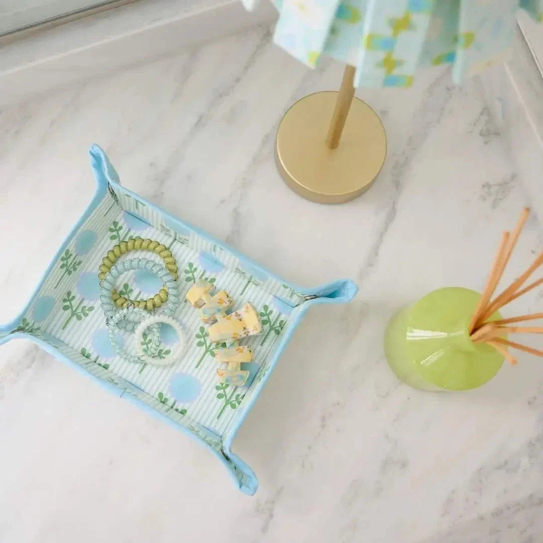 Laura Park - Snap Tray - Marigold Ticking Stripe Blue - Findlay Rowe Designs
