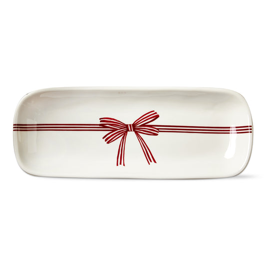 Platter - Rectangle - Red Bow - Findlay Rowe Designs