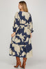 She+Sky - Dress - White Flower Midi - Navy - Findlay Rowe Designs