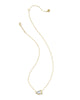 Kendra Scott - Necklace - Cheer Short Pendant Necklace - Gold Periwinkle Illusion