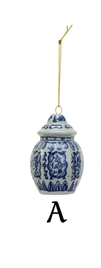 Ornament - Stoneware Ginger Jar - Blue & White - Findlay Rowe Designs
