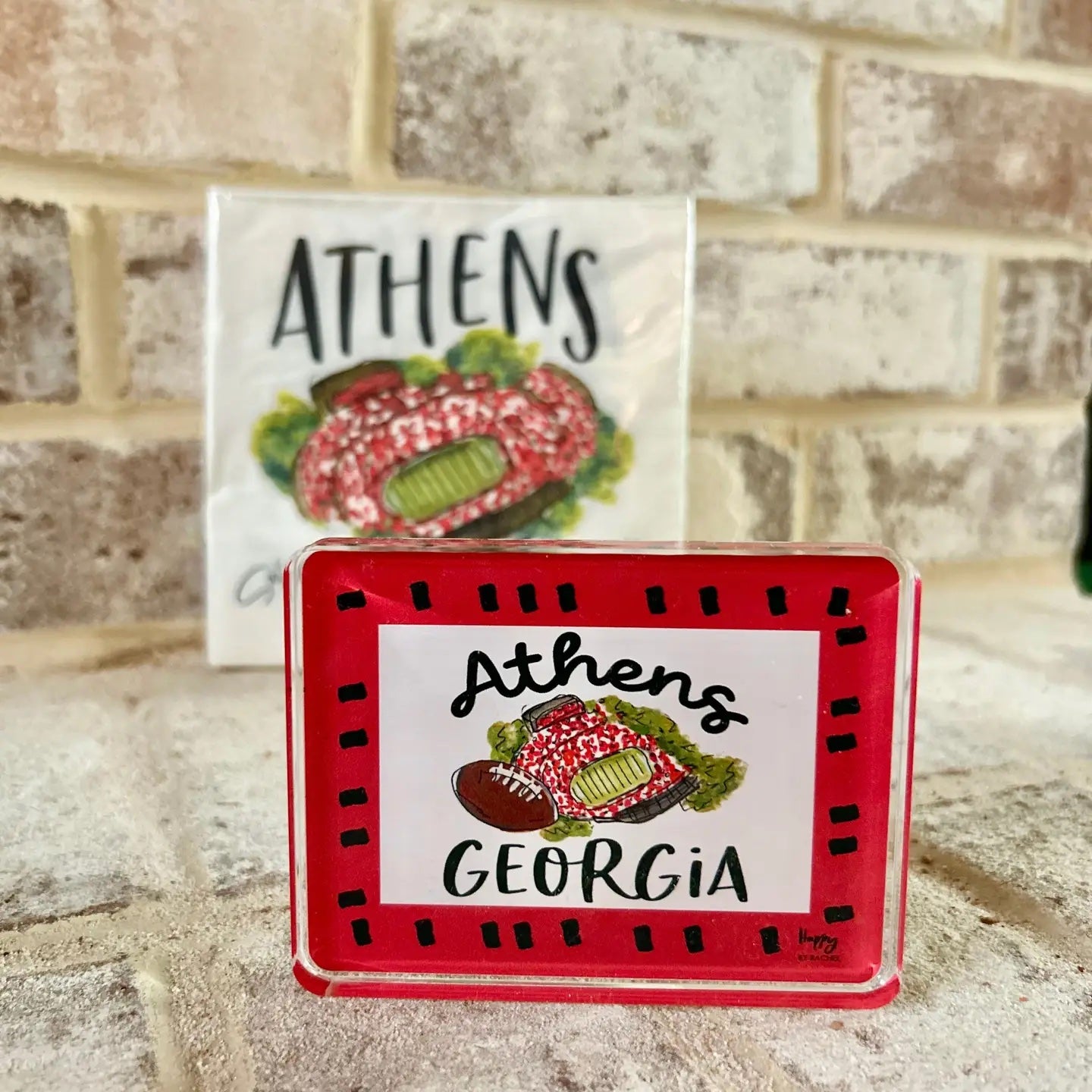 Happy by Rachel - Acrylic Art - Athens Ga Stadium