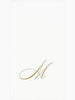 Caspari - Guest Towel Napkin - White Pearl-Paper Linen Napkin - Monogram - Findlay Rowe Designs