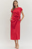 Entro - Dress - Mini Wrap Tie - Red - Findlay Rowe Designs