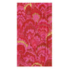 Caspari - Guest Towel Napkins - Marbled Ceramica Red & Fuchsia