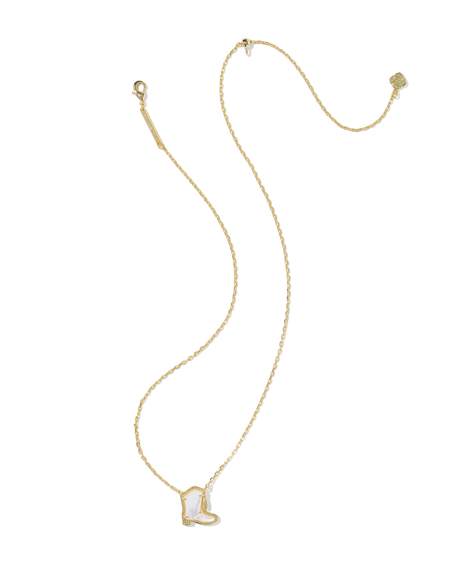 Kendra Scott - Necklace -  Drill Team Boot Gold Short Pendant - Findlay Rowe Designs
