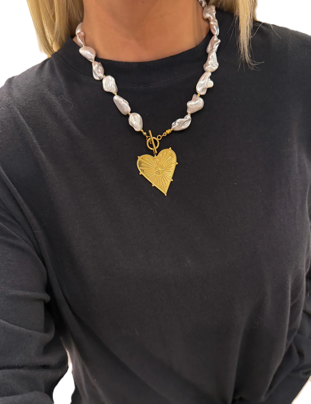 ChanSutt Pearls - Blaze Necklace Pearl - Gold - Findlay Rowe Designs