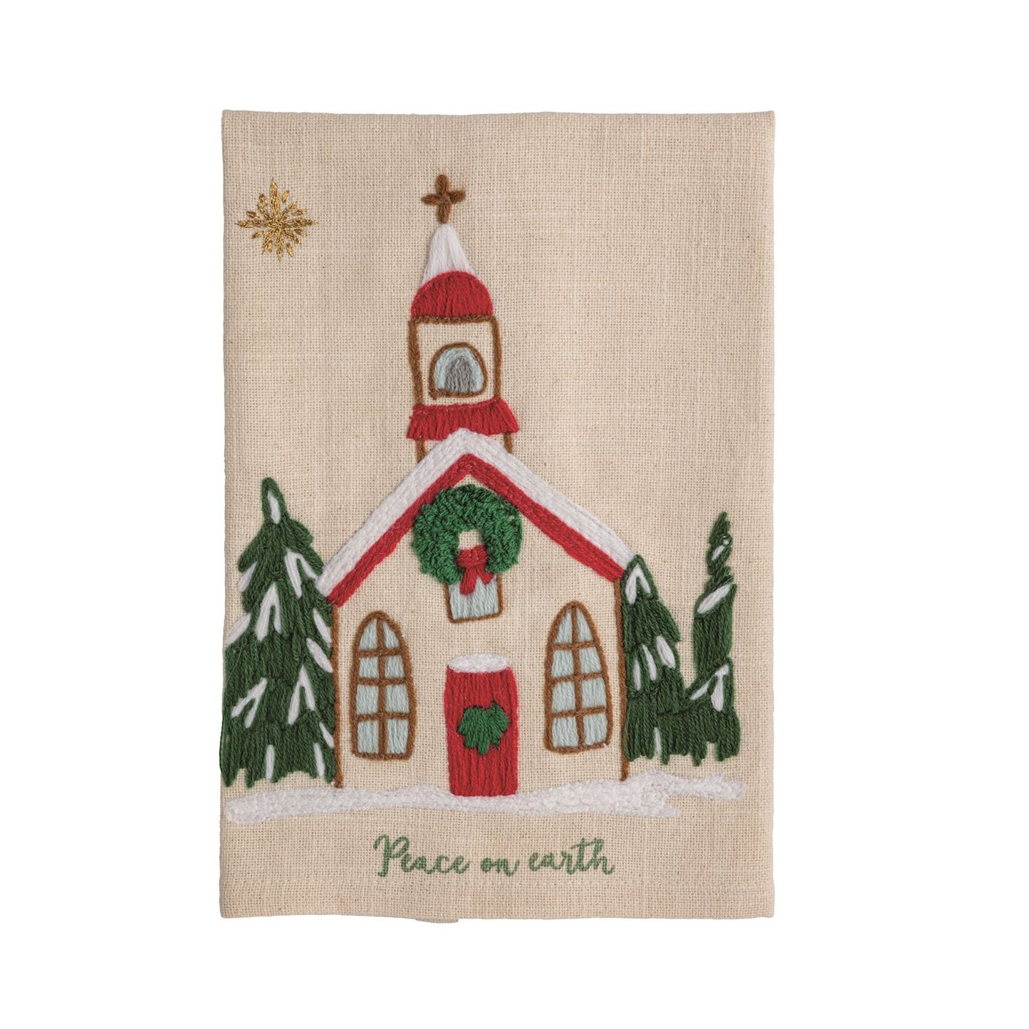 Mud Pie - Tea Towel -Nativity Embroidered - Findlay Rowe Designs