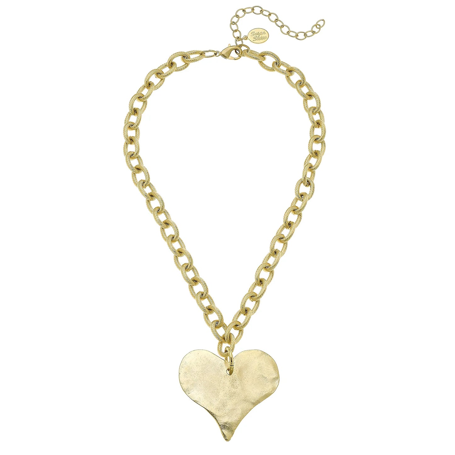 SUSAN SHAW - Large Heart Necklace