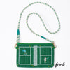 Ink & Alloy - Clutch - Leila Tennis Seed Bead - With Strap - Findlay Rowe Designs