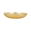 Vietri - Rufolo - Glass Gold Basketweave Large Shallow Bowl - Findlay Rowe Designs