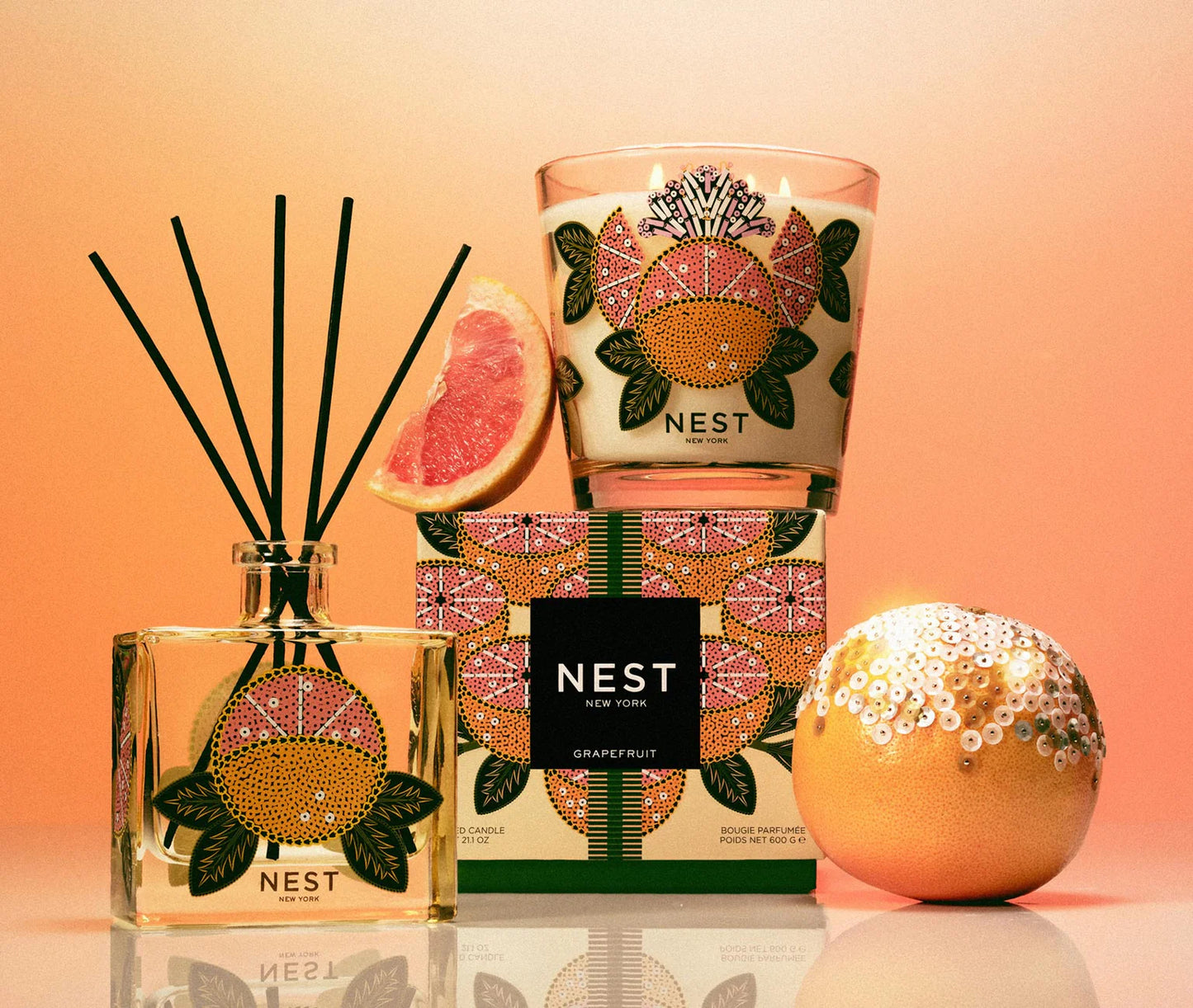 Nest - Reed Diffuser - Grapefruit Decorative