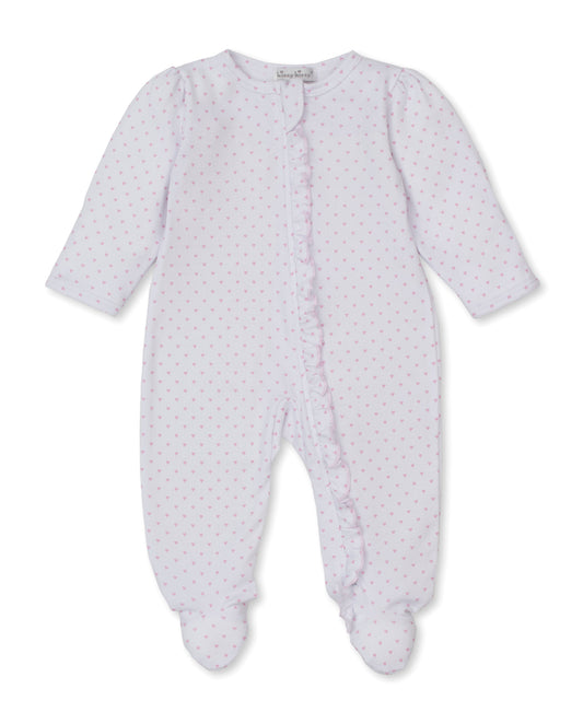 Kissy Kissy - Zip Footie - Teddy Bear Love - Pink Star - Findlay Rowe Designs