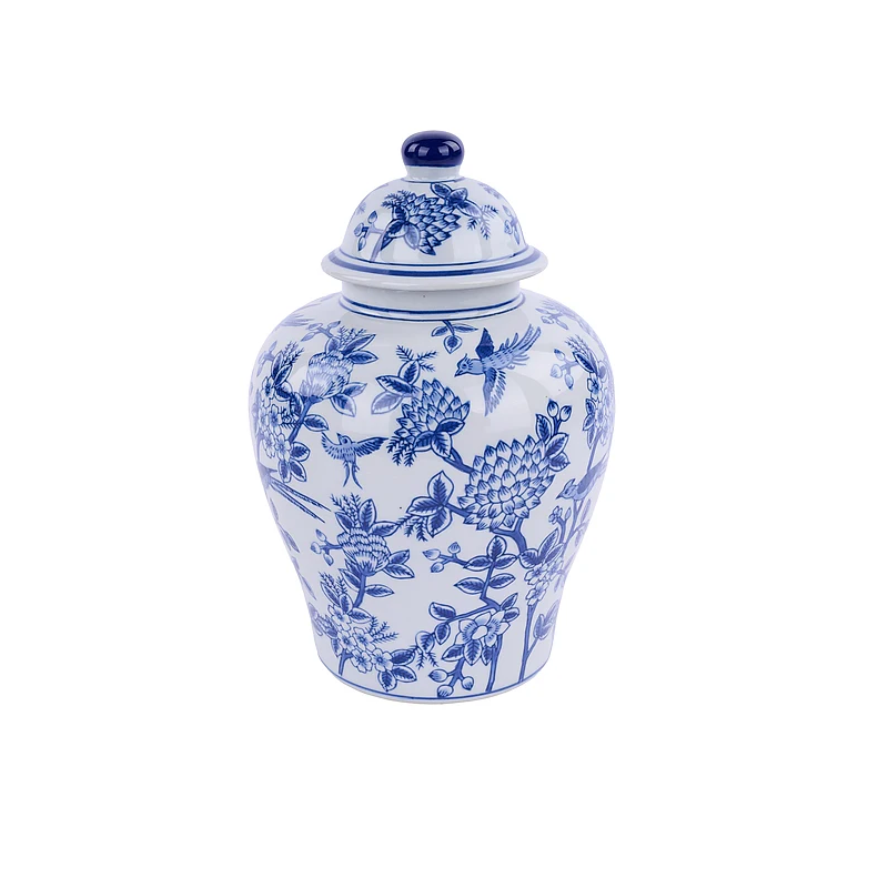 Ginger Jar - 10.75in - Blue White - Findlay Rowe Designs