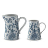 Chinoiserie Pitchers - Navy Blue& White - Findlay Rowe Designs