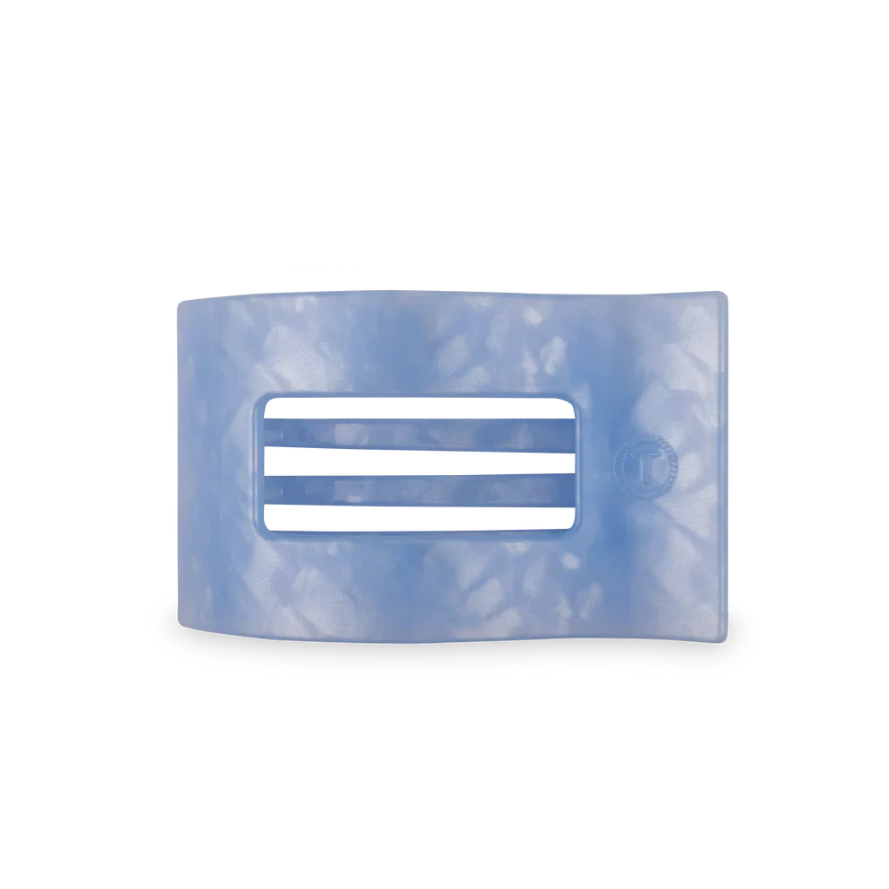 Teleties - Medium Flat Rectangle Hair Clip - Blue Lagoon - Findlay Rowe Designs