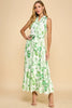 Dress - Sleeveless Midi - Palm Leaves - Findlay Rowe Designs