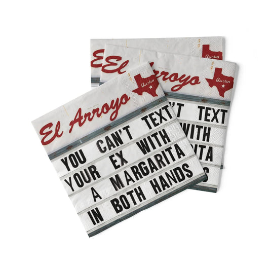 El Arroyo - Cocktail Napkins (Pack of 20) - Can't Text Your Ex - Findlay Rowe Designs