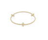 Enewton - Classic Beaded Signature Cross Gold - 2mm Bead Gold - Findlay Rowe Designs