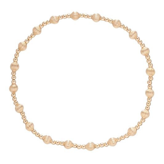 Enewton - Dignity Sincerity Pattern 4mm Bead Bracelet - Gold - Findlay Rowe Designs
