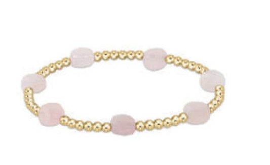 Enewton - Admire Gold 3mm Bead Bracelet - Pink Opal - Findlay Rowe Designs